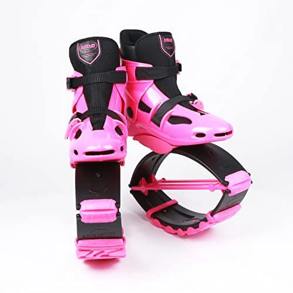 Joyfay Jumping Shoes Unisex Bounce Boots with 3pcs Tension Springs, Pink Color, XL Size