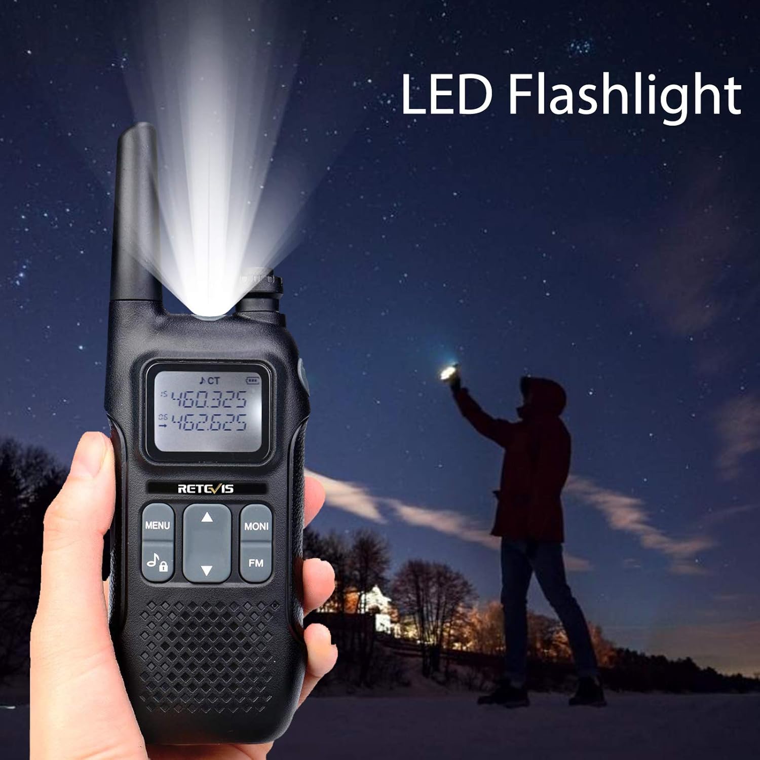 Retevis RT16 Walkie Talkies for Adults,Long Range Rechargeable Two Way Radio,NOAA Weather Alert VOX,with 1000mAh Li-ion Battery and Lanyard