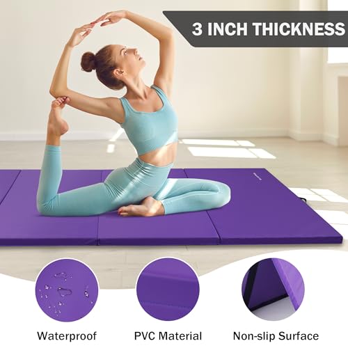 Extra Thick Folding Exercise Gymnastics Mat