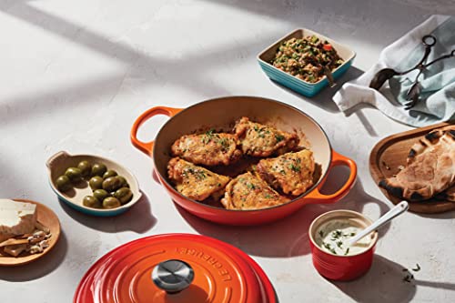 Le Creuset Enameled Cast Iron Signature Braiser, 3.5 qt., Marseille