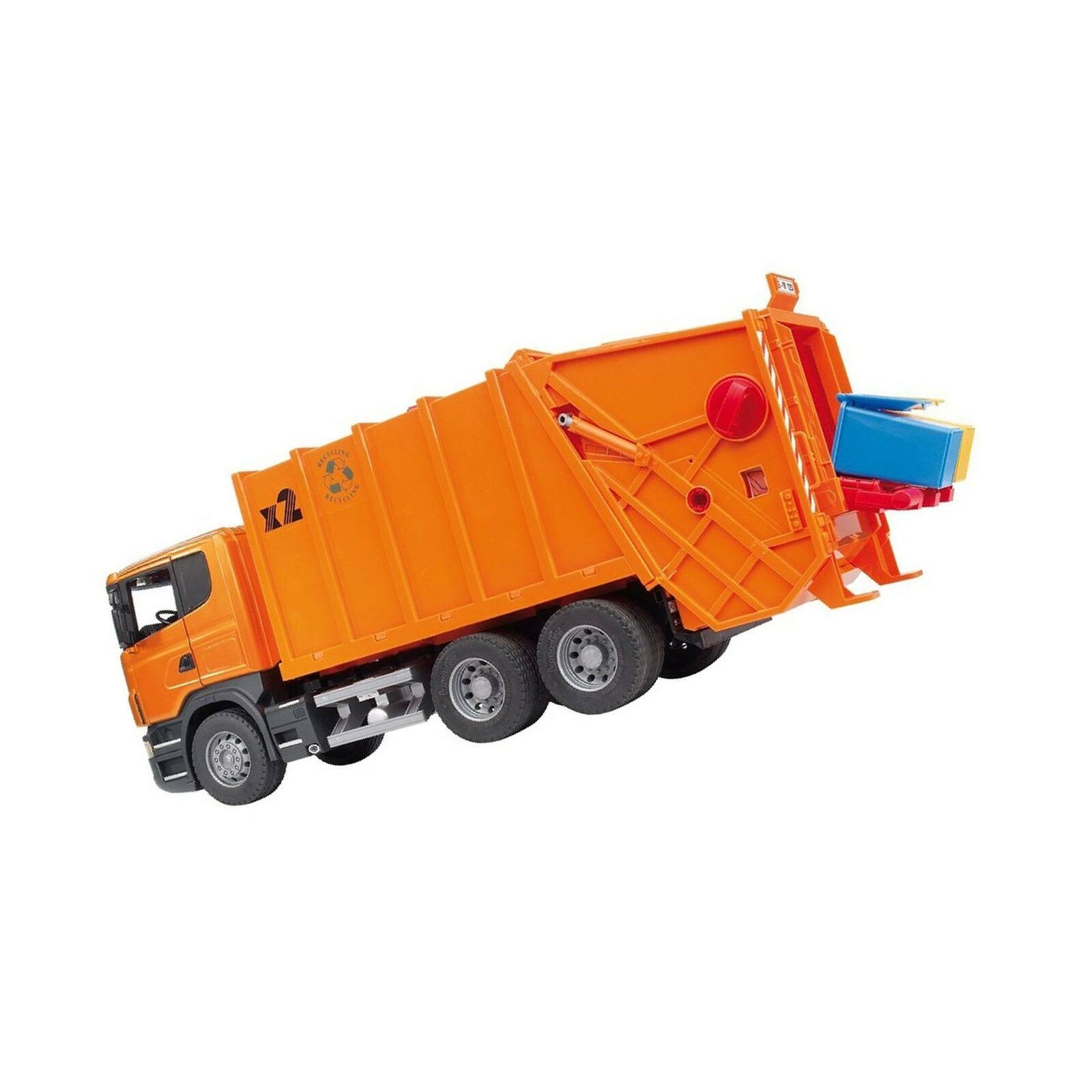 Bruder 3560 SCANIA R-Series Garbage Truck (Orange)