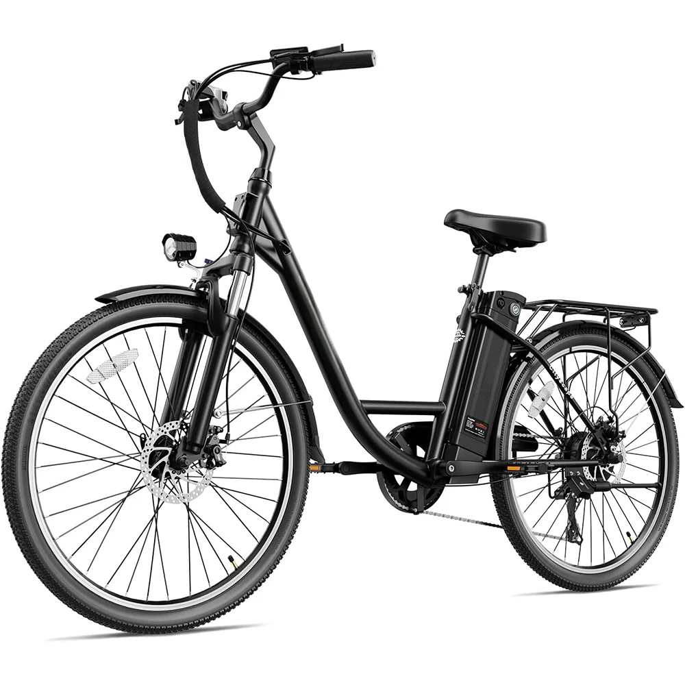 Yoloway Cityscape Electric Bike for Adults, 350W Electric Bike with 36V 10Ah Removable Battery
