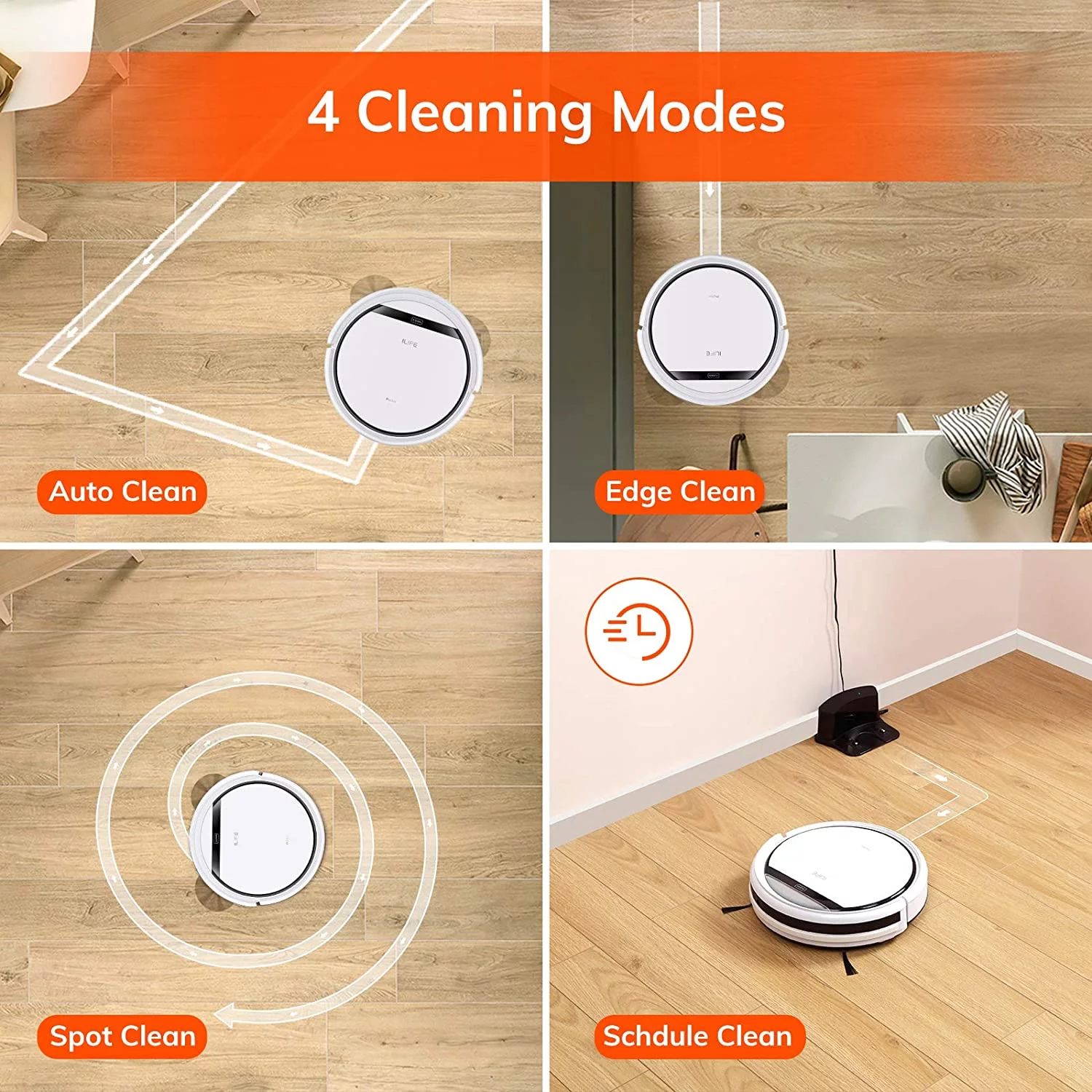 FJU V3s Pro Robot Vacuum Cleaner, Tangle-free Suction , Slim, Automatic Self-Charging Robotic Vacuum Cleaner, Daily Schedule Cleaning