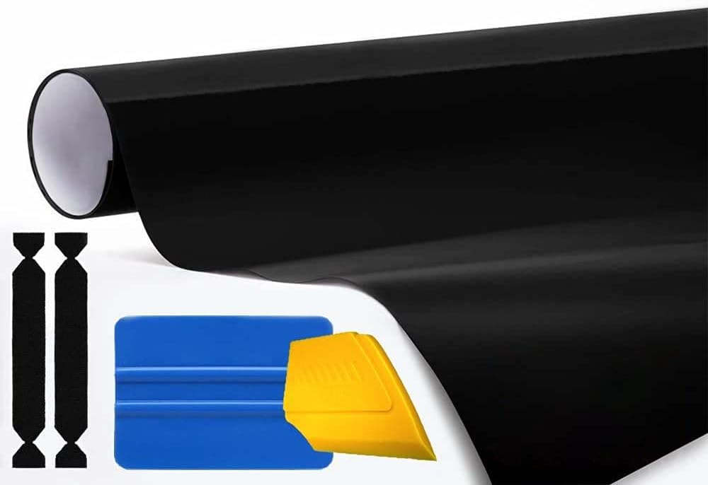 3M Automotive Vinyl Wrap Roll (Gloss Black, 4ft x 5ft) Pack of 2