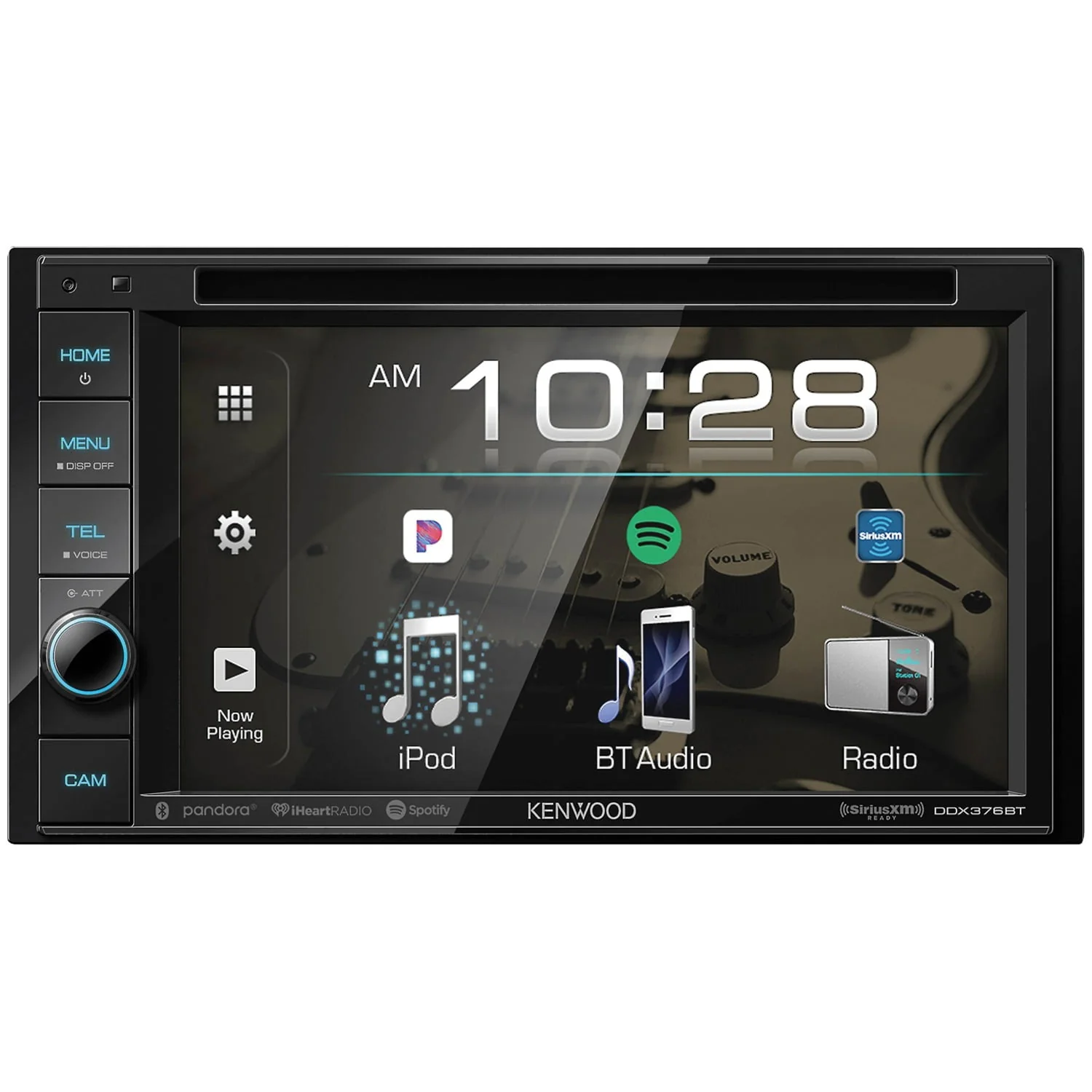 Kenwood DDX376BT 6.2 Double DIN In-Dash DVD Receiver with Bluetooth and SiriusXM Ready