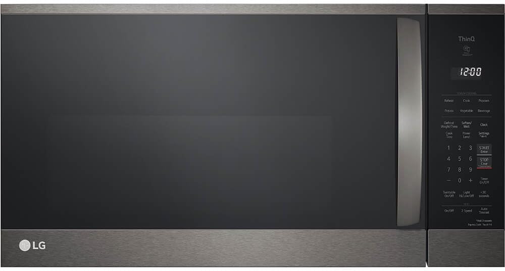LG 30 inch Black Stainless Steel Over-The-Range Microwave
