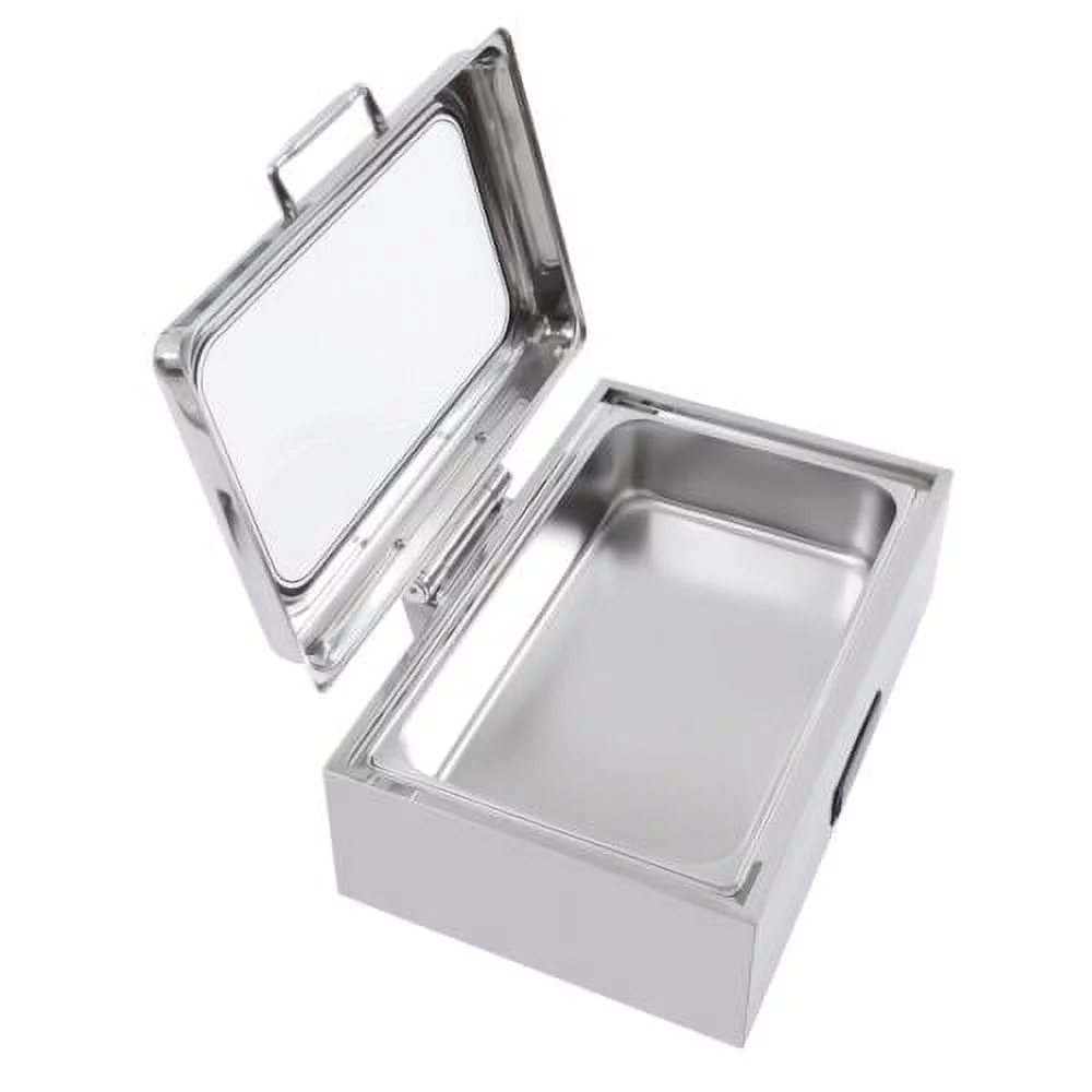 Electric Chafing Dish Stainless Steel Buffet Food Warmer 9QT Chafer Dish w/Lid