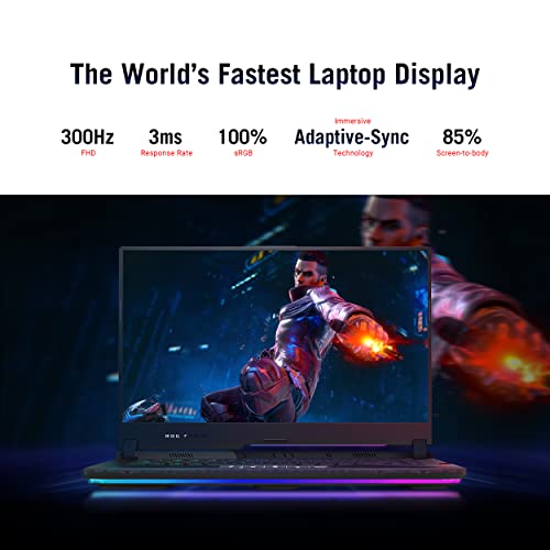 ASUS ROG Strix Scar 15 Gaming Laptop, 15.6" 300Hz IPS Type FHD Display, NVIDIA GeForce RTX 3080, AMD Ryzen 9 5900HX, 16GB DDR4, 1TB SSD
