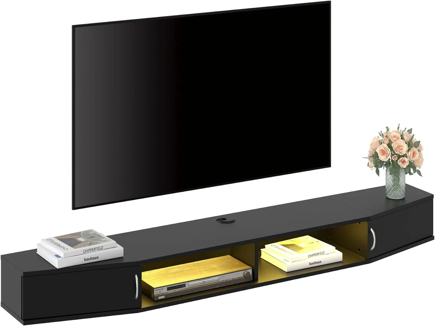 Floating TV Stand with Cabinet
