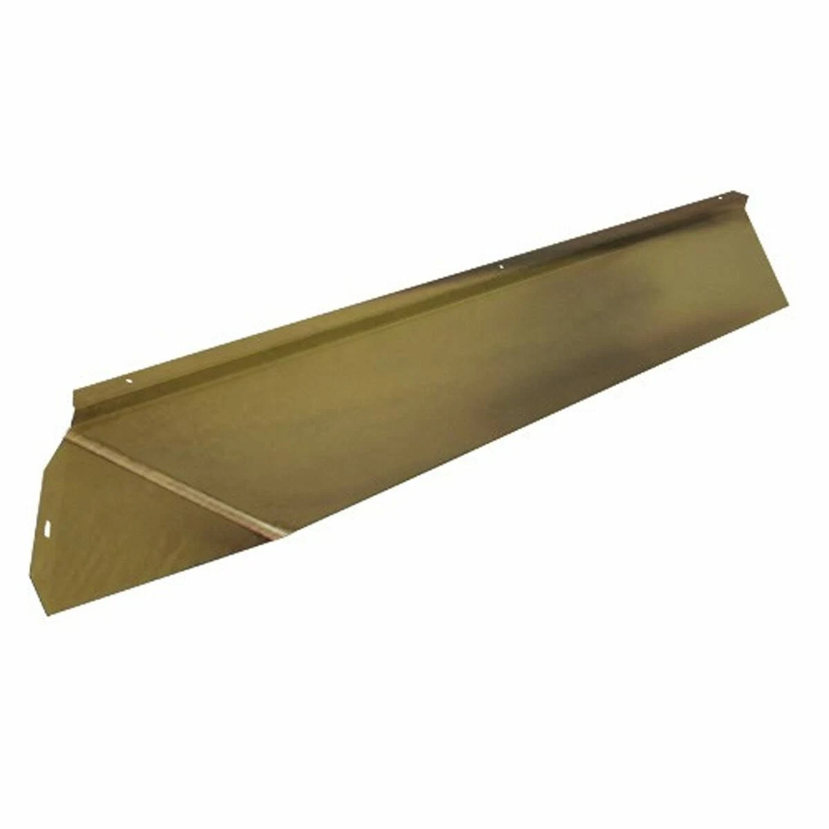 Elite Fireplace 36&& Canopy Hood 4&& Wide Track Mount - Polished Brass