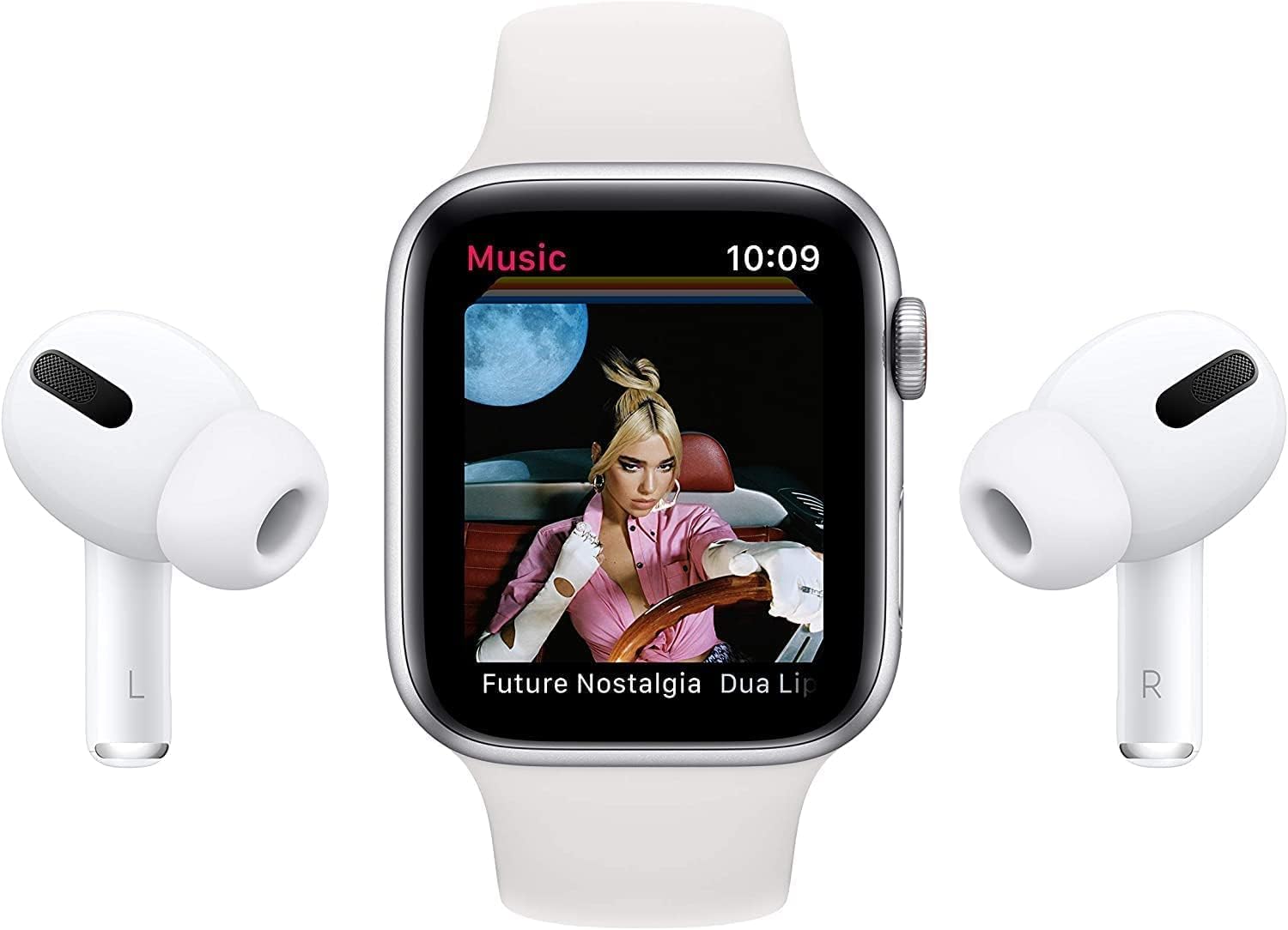 Apple Watch SE (GPS, 44mm) - Space Gray Aluminum Case with Midnight Sport Band (Renewed)