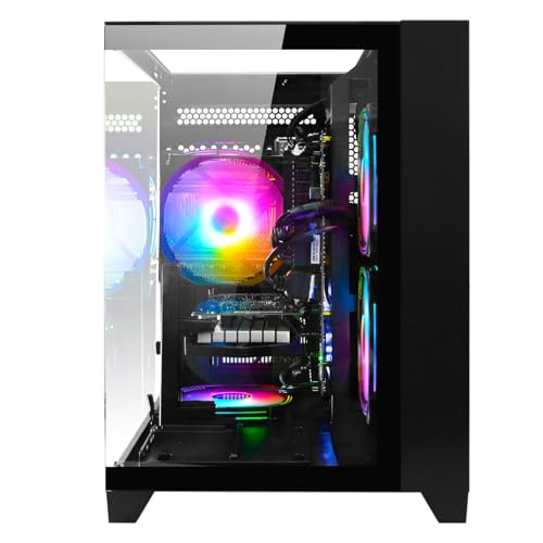 LXZ Gaming PC Desktop - Ryzen 5 5500 | GeForce RTX 3050 6GB | 16GB DDR4 | 1TB NVME SSD | DP/HDMI/DVI, Prebuilt Tower Computer for Gaming