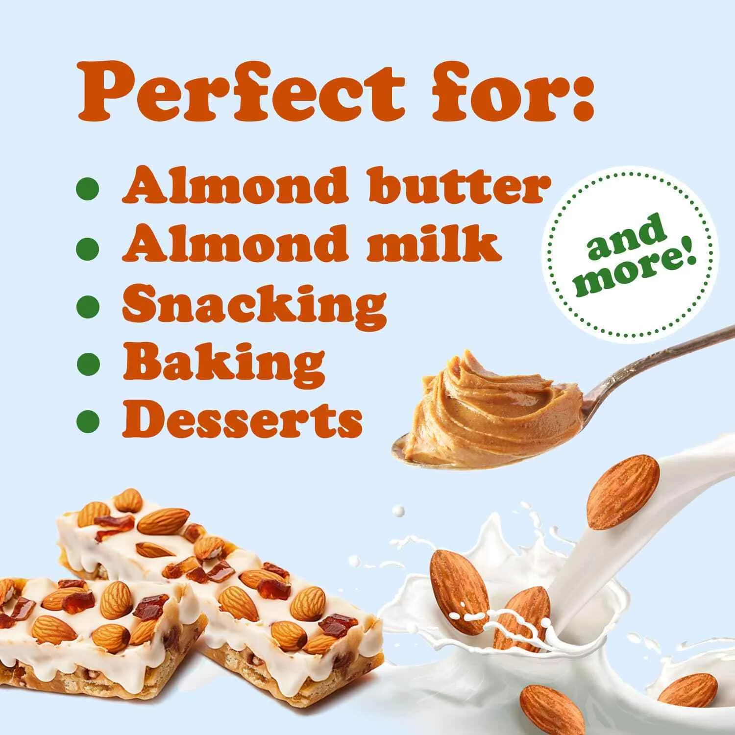 Organic Italian Raw Almonds, 3 Pounds — Non-GMO, Kosher, Raw, Vegan — by Food to Live