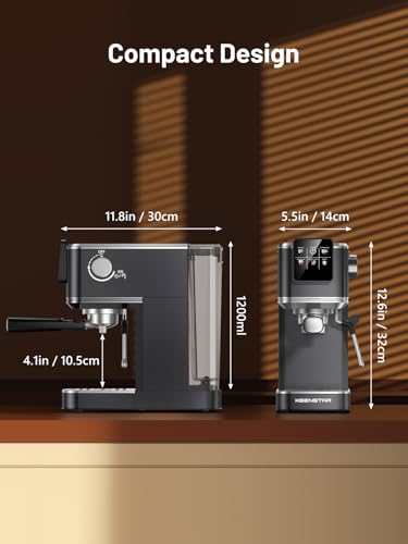 20Bar Espresso Machine with Rapid Cold Brew, Hot & Iced Coffee Machine, Espresso Maker with Milk Frother Steam Wand