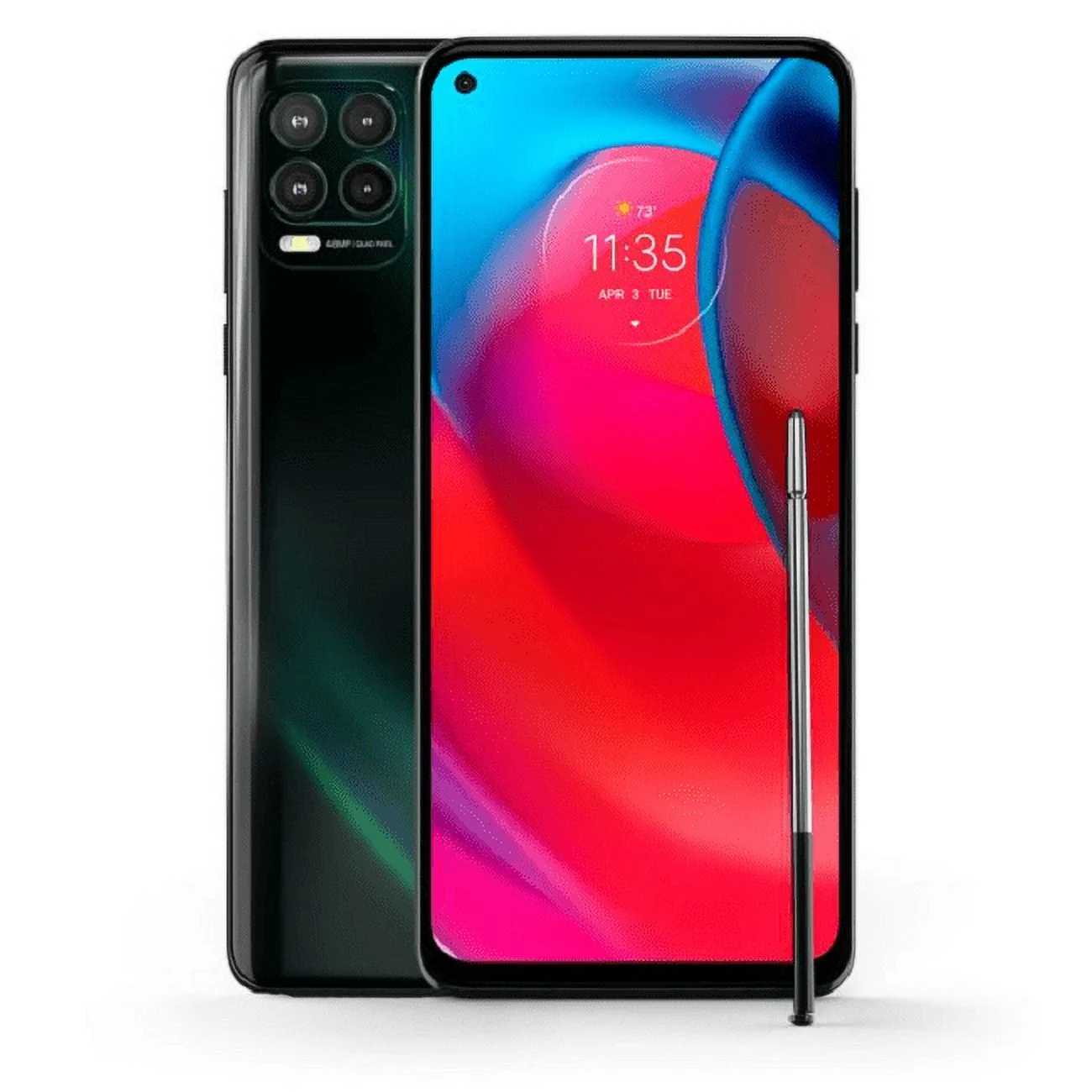Motorola MOT2131SOAN1 6.8'' 5G Qualcomm Boost 6gGB RAM 128GB Storage Prepaid Smartphone, Cosmic Emerald