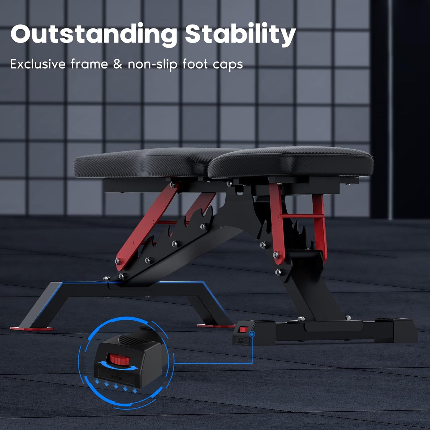 FLYBIRD Weight Bench, 1100LBS Weight Capacity Strength Training Bench Heavy-duty Adjustable Workout Bench
