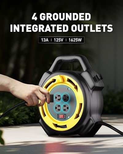 ERAYAK 4500PDM SuperPower Bundle: Inverter Generator + 25FT Retractable Cord Reel - Ultimate Heavy-Duty Power Solution