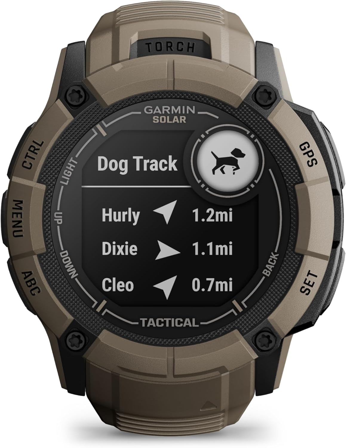 Garmin Instinct 2X Solar - Tactical Edition Coyote Tan, Rugged Outdoor GPS Smartwatch for Men, Ballistics Calculator