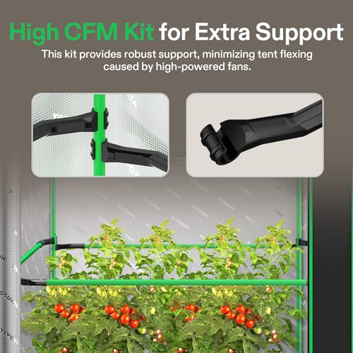 VIVOSUN Advance Pro Grow Tent, High Reflective Mylar with Observation Window and Floor Tray for Hydroponics Indoor Plant