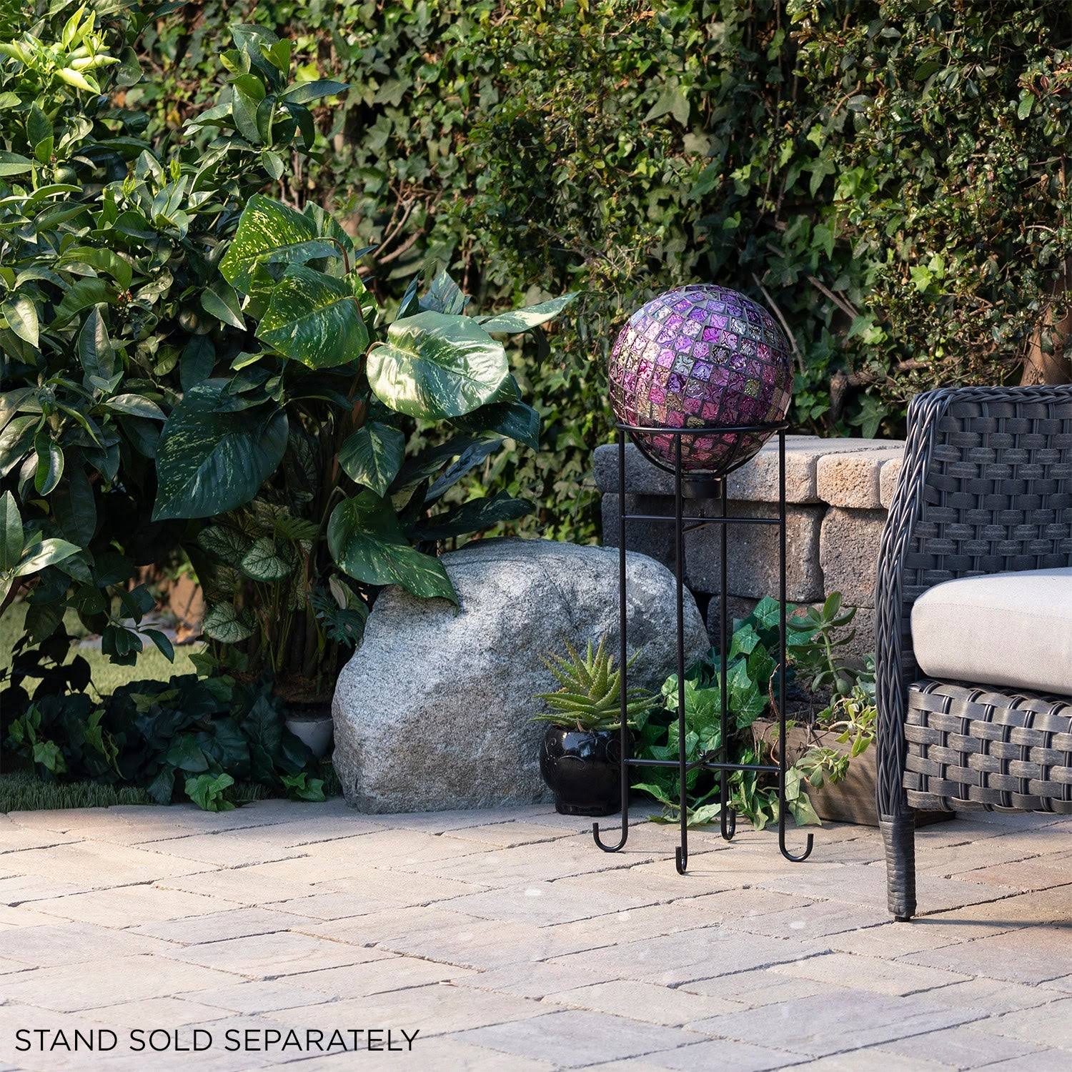 Alpine Violet Mosaic Gazing Globe