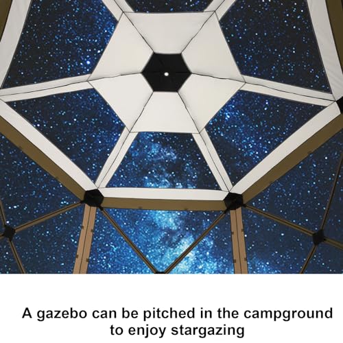 COBIZI 12x12ft Pop up Gazebo Screen Tent Screen House for Camping, Camping Outdoor Screened Gazebo, Canopy Tent