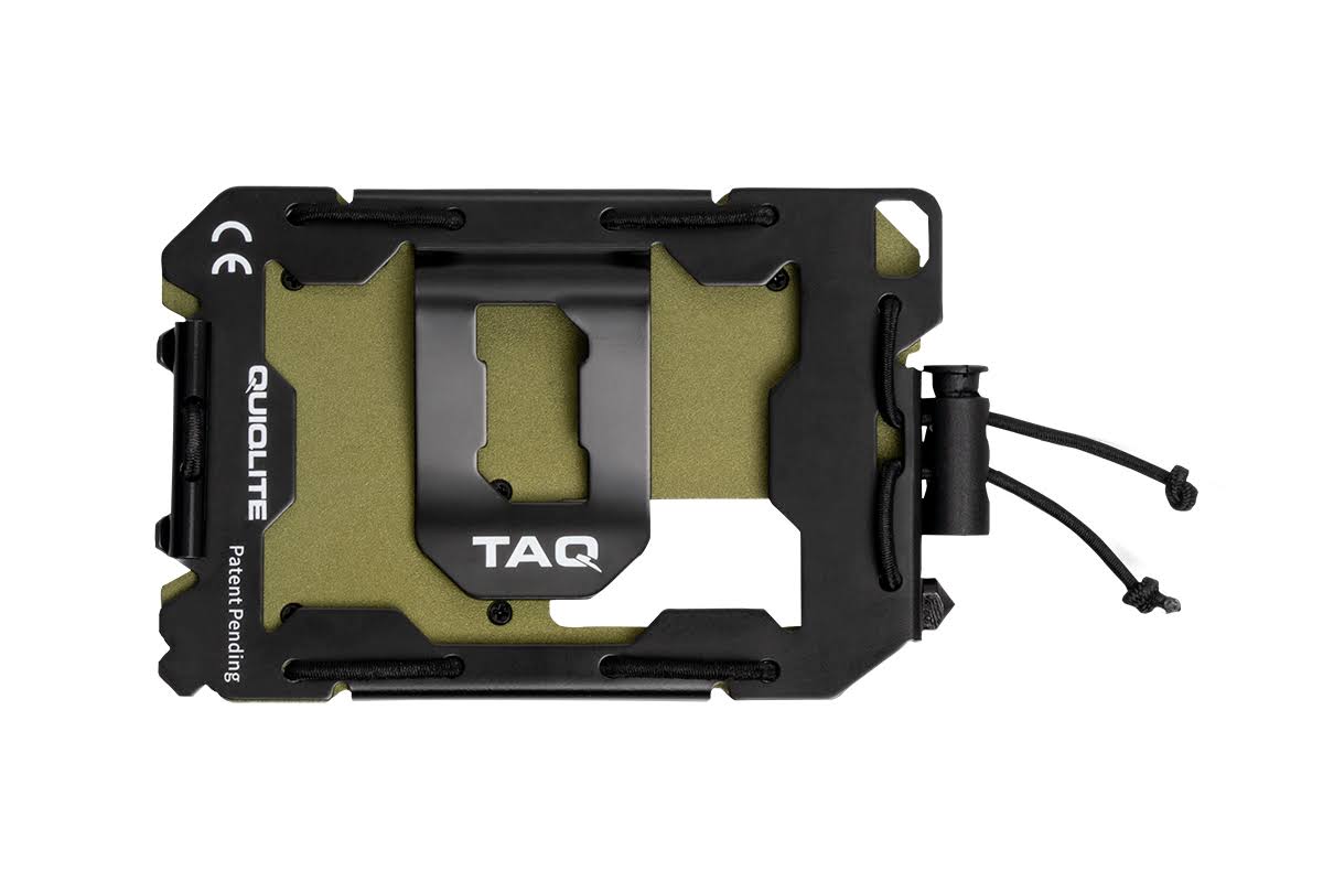 Taq Tactical Wallet - OD Green - High Powered LED Light u0026 RFID Aluminum