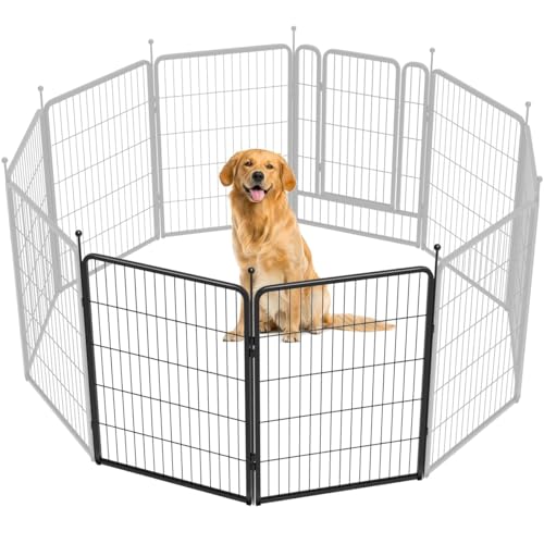 FXW Rollick Dog Playpen for Yard, RV Camping, 32 inch 16 Panels for Small and Medium Dogs│Patented