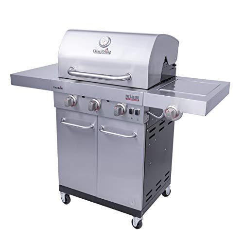 Char-Broil 463342620 Signature TRU Infrared 3-Burner Cabinet Style Gas Grill, Stainless Steel
