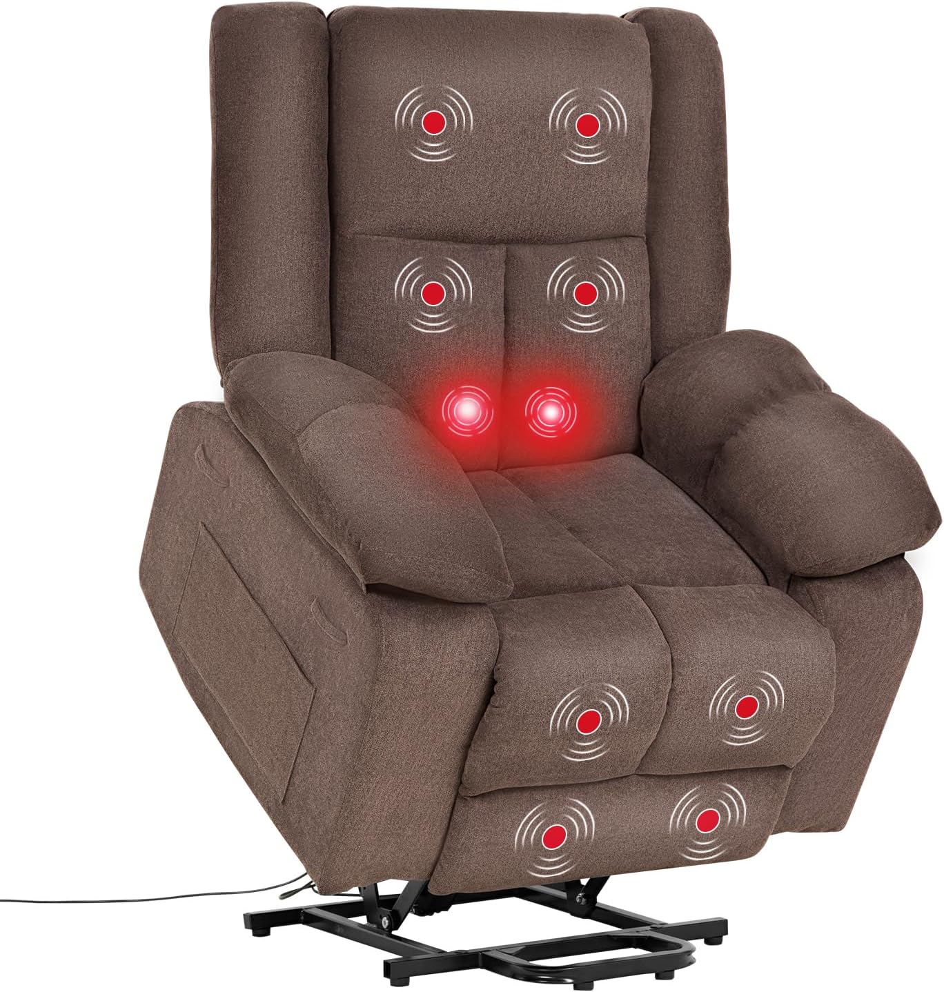 PayLessHere Electric Power Lift Recliner Chair with Massage and Heat, Standing Assistance for Elderly People