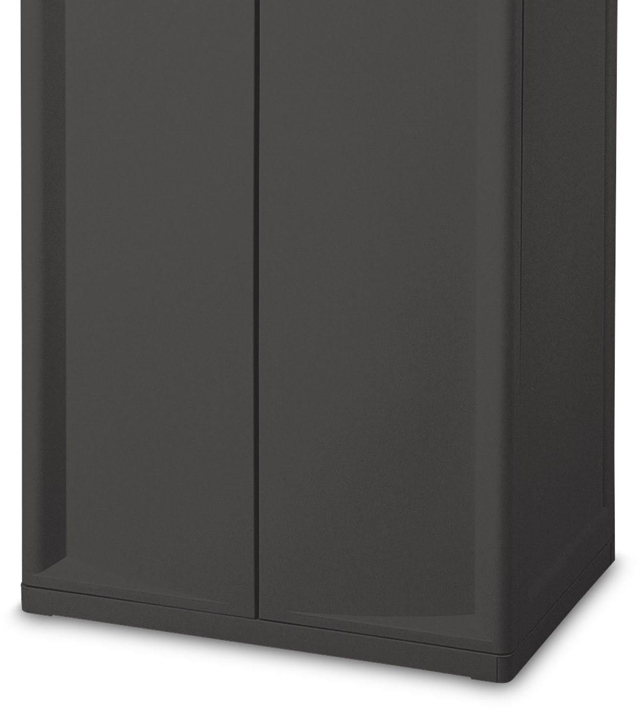 Sterilite Adjustable 4-Shelf Storage Cabinet with Doors, Gray | 01423V01
