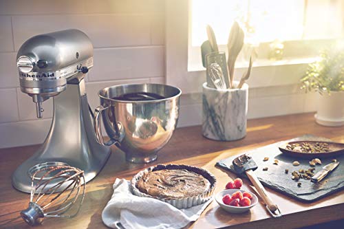 KitchenAid Artisan Series 5 Quart Tilt Head Stand Mixer with Pouring Shield KSM150PS, Removable bowl, Aqua Sky