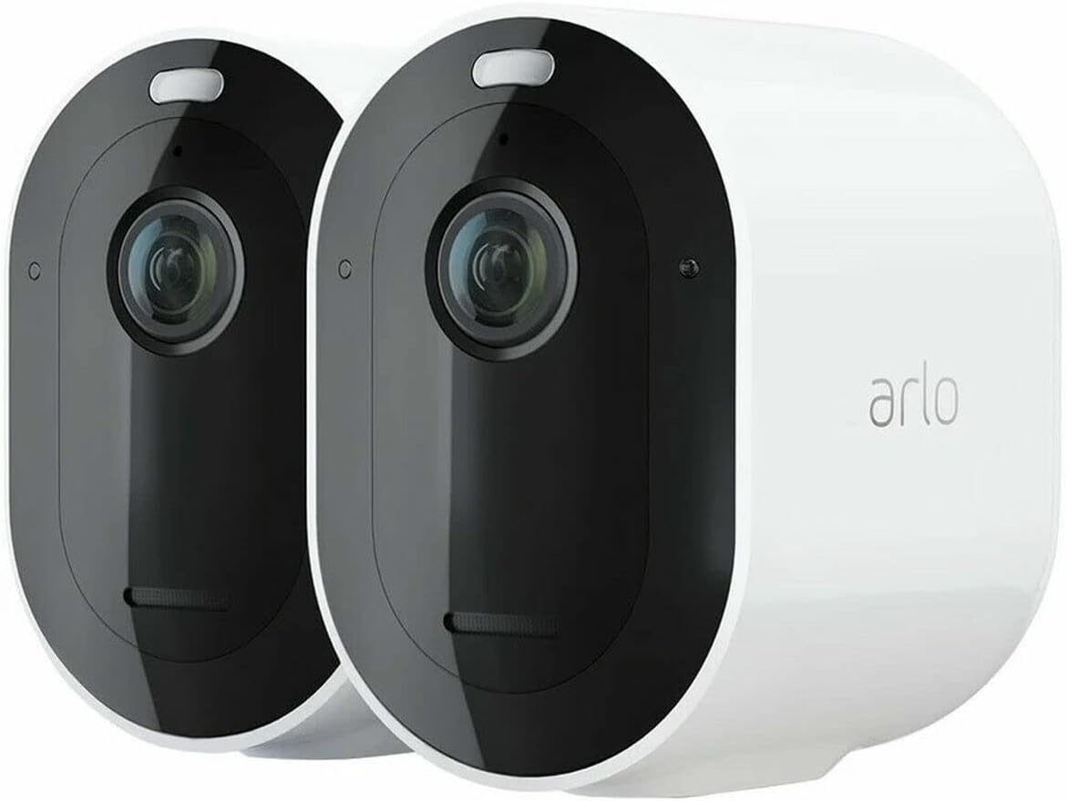 Arlo VMC2430-100NAR Essential Spotlight Wireless Camera (4 Pack) 1080p Video, Color Night Vision, 2 Way Audio, Direct to WiFi No Hub Needed &ndash