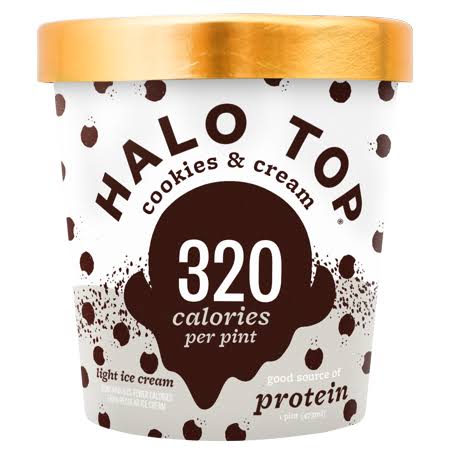Halo Top Creamery Ice Cream, Multiple Flavors Available, Case of 8 Pints