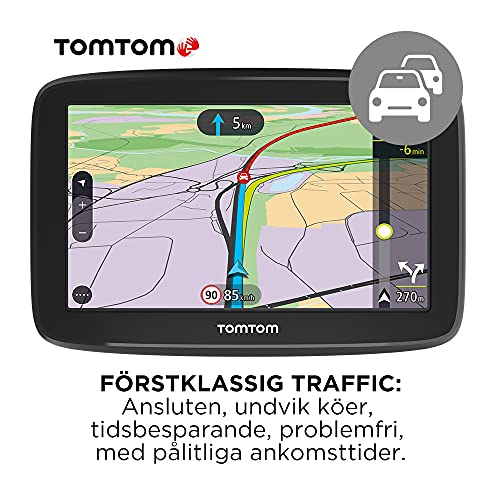 TomTom Car Sat Nav GO Classic, 6 Inch, with Traffic Congestion and Speed Cam Alert Trial Thanks to TomTom Traffic, EU Maps, Updates via WiFi