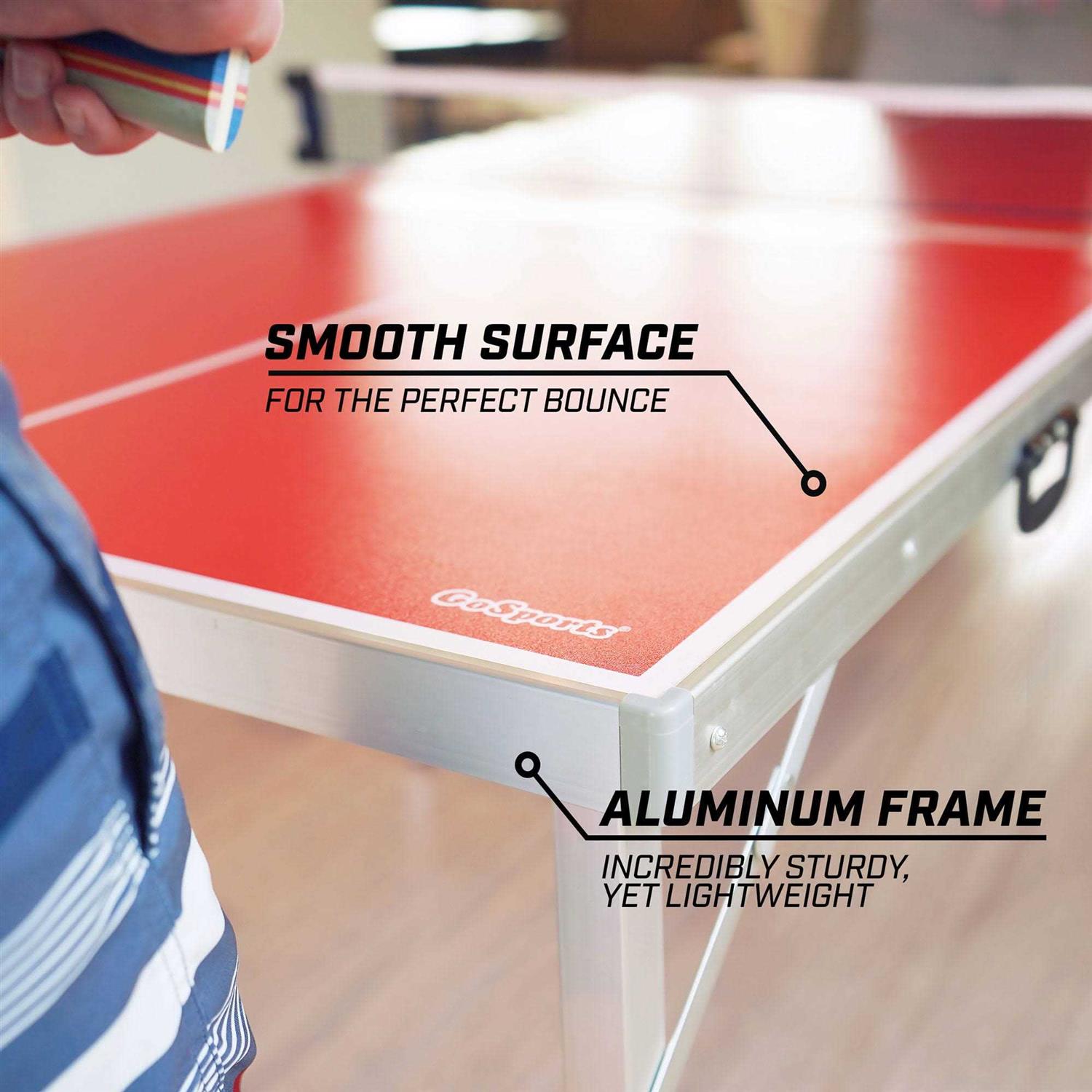 GoSports Mid-Size Table Tennis Game Set Indoor/Outdoor Portable Table Tennis Game 2 Paddles and 4 Balls - Sports Supplies Online Store