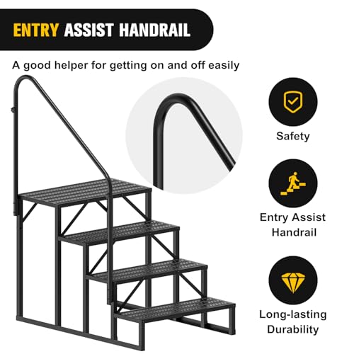 Nilight RV Steps with Handrail