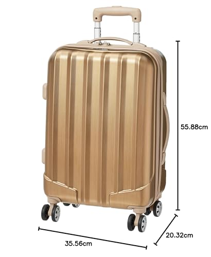 Rockland Melbourne Hardside Expandable Luggage with Spinner Wheels, 2TONENAVY, 2 Piece (20/28)