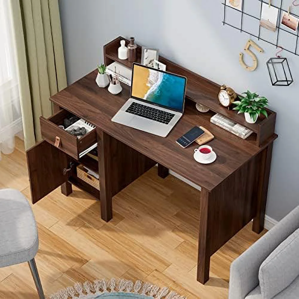 xrboomlife White Computer Desk with  Drawer &amp