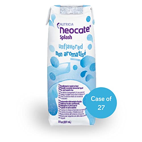 Nutricia Neocate Splash - Ready-to-Feed Hypoallergenic, Amino Acid-Based Toddler and Junior Formula - Vanilla - 8 fl oz (Case of 27)