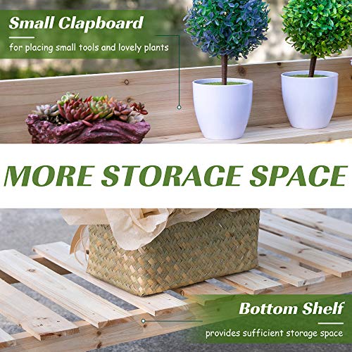 Outsunny Outdoor Potting Bench Table, Wooden Workstation with Sliding Tabletop, Storage Shelf and Dry Sink, for Greenhouse, Garden, Patio, Brown