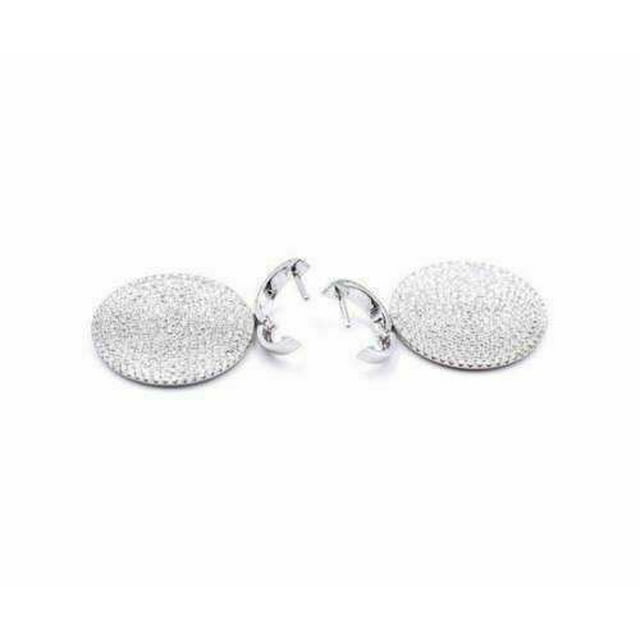 3.50CT Lab Grown Diamond (VVS1,G-H) Round Drop Earring 14K White Gold Fine Jewelry for Women Gifts