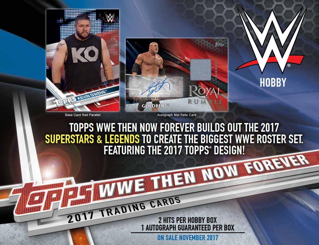 WWE Wrestling 2017 WWE Then Now Forever Trading Card Hobby Box