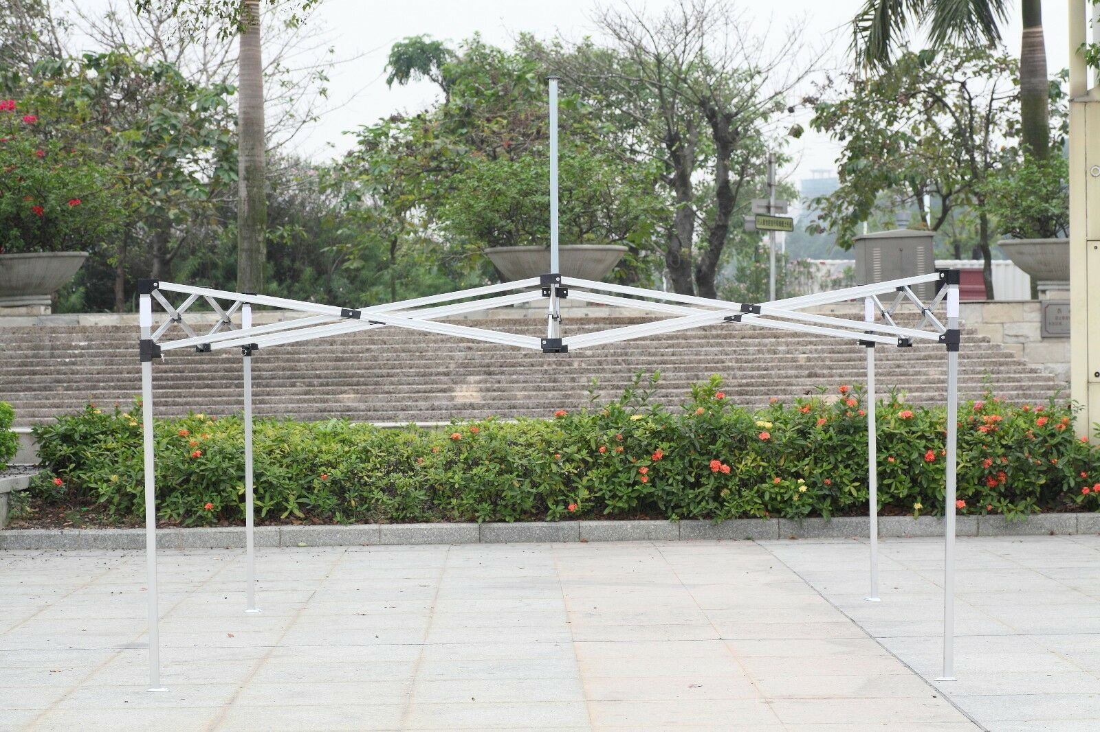 American Phoenix 10x10 ft White Canopy Tents Part Pop up Steel Frame Only Heavy Duty