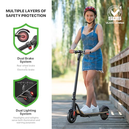 MEGAWHEELS Electric Scooter for Adults, 14/19/28 Miles Long Range,15.5/20 Mph Top Speed, Front Dual Supsension Electric Scooter with Cruise Control