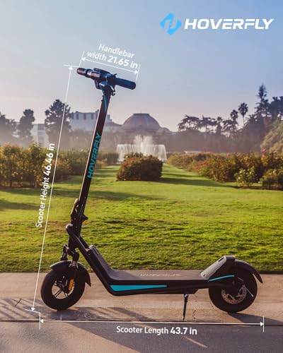 Hoverfly X3/X5 Electric Scooter for Adults, 18/25 Mile Range, 20Mph Top Speed, 500W Motor, 10'' Solid Tire