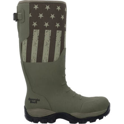 Georgia Men’s Gbr Rubber 16″ WP Pull On Work Boot -Dark Green- GB00559