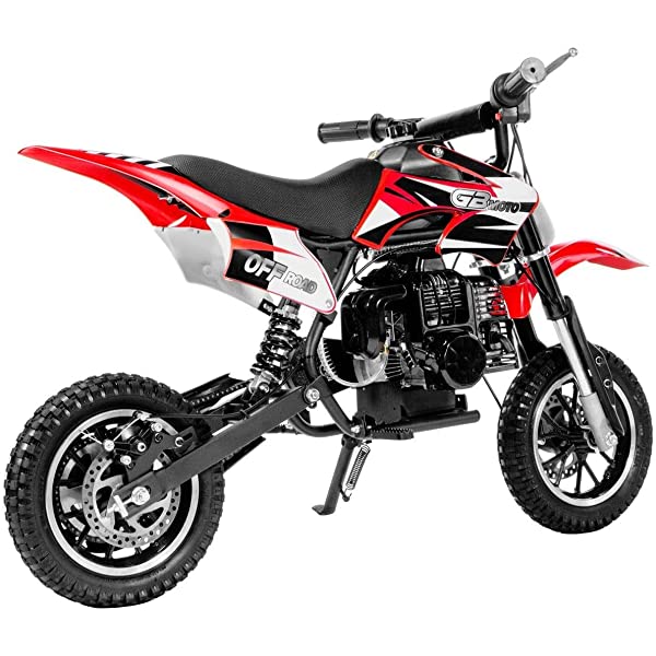 XtremepowerUS 49CC 2-Stroke Gas Power Mini Pocket Dirt Bike Dirt Off Road Motorcycle Ride-on (Blue)