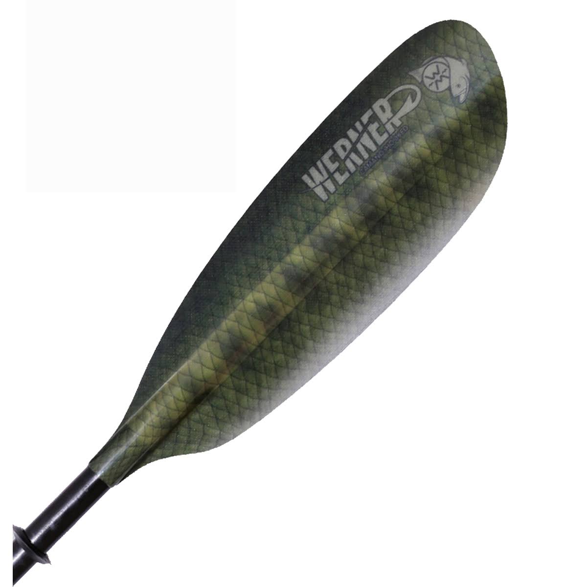 Werner CAMANO: Hooked Adjustable Length Paddle 220-240 - Bass Green