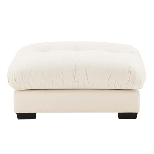 130" Modular Sectional Sofa,Velvet Upholstered Couches for Living Room,3 Seater Green Sofa Couch with Movable Ottoman