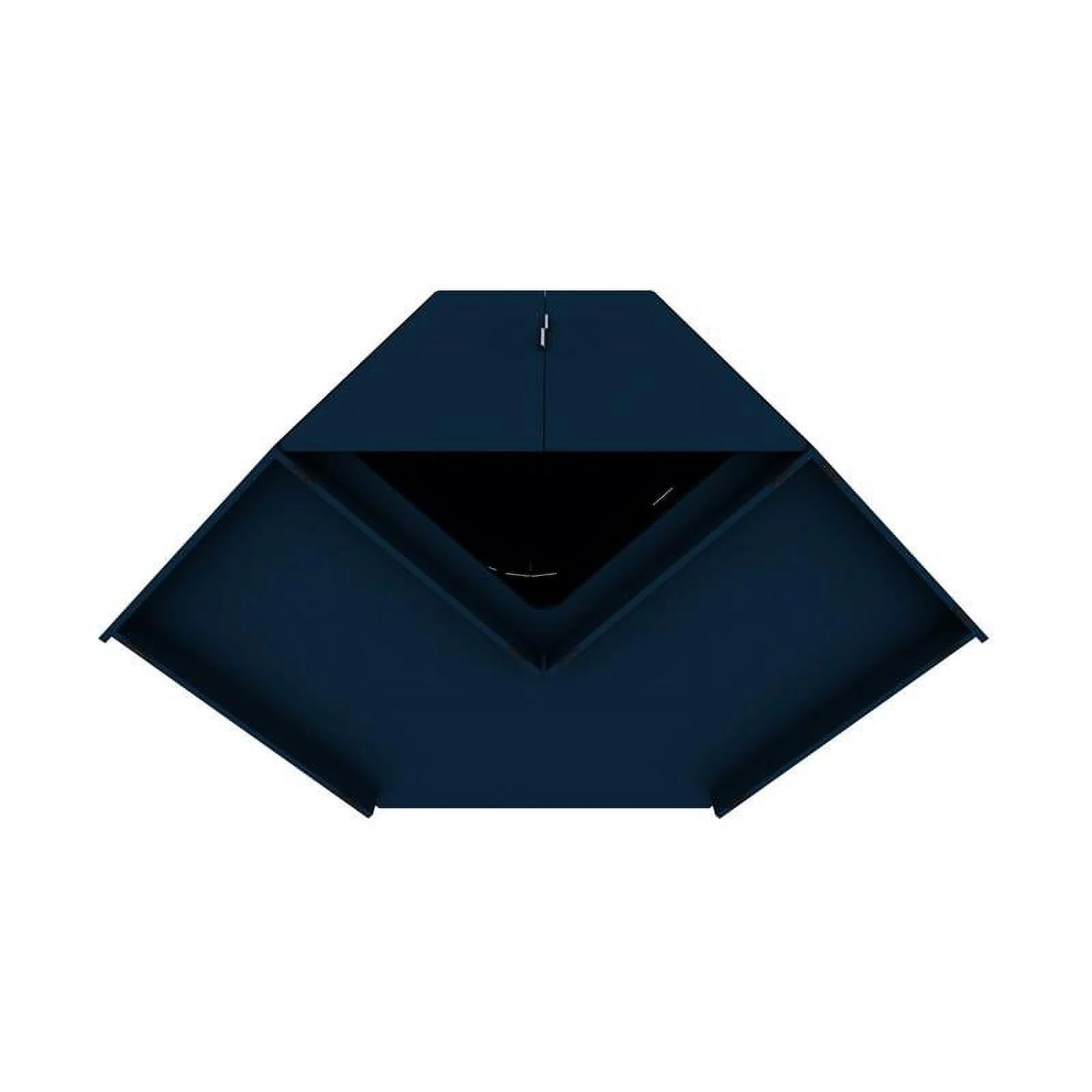 Atlin Designs Contemporary Wood Corner Wardrobe Closet in Midnight Blue